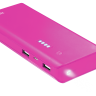 Универсальная мобильная батарея 10000 mAh, Trust Primo, Pink, 1xUSB 5V 2.1A + 1x