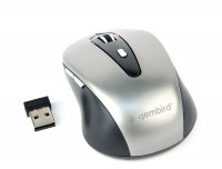 Мышь Gembird MUSW-6B-01-BG беспроводная, Black Grey, dpi:1600, USB, 2xAAА (MUSW-