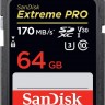 Карта памяти SDXC, 64Gb, Сlass10 UHS-I U3 V30, SanDisk Extreme Pro, 170 90 MB