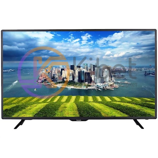 Телевизор 32' Bravis LED-32E1800 LED 1366х768 60Hz, DVB-T2, HDMI, USB, VESA (200