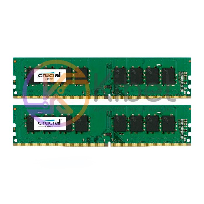 Модуль памяти 4Gb x 2 (8Gb Kit) DDR4, 2133 MHz, Crucial, 13-15-15-28, 1.2V (CT2K
