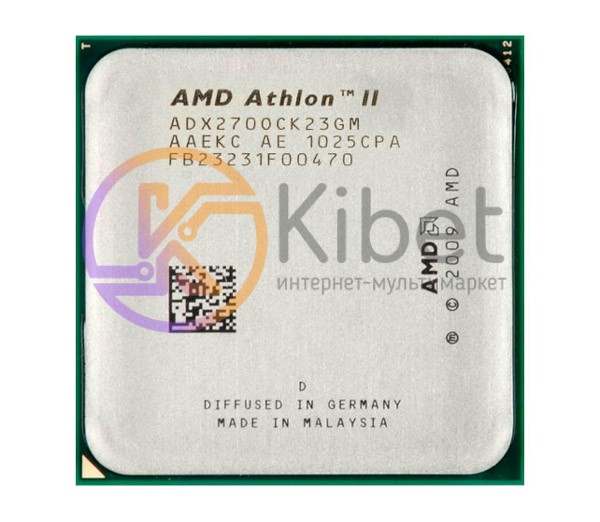 Процессор AMD (AM3) Athlon II X2 270, Tray, 2x3.4 GHz, L2 2Mb, Regor, 45 nm, TDP