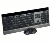 Комплект Rapoo 8900 Black, Laser, Wireless, ультратонкая клавиатура+мышь