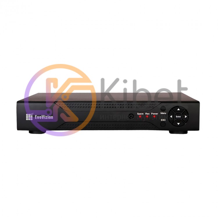 IP Видеорегистратор EvoVizion NVR-4704, Black, 4 каналов, H.264, 1xVGA, 1xHDMI,