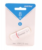 USB Флеш накопитель 8Gb Smartbuy Crown White SB8GBCRW-W