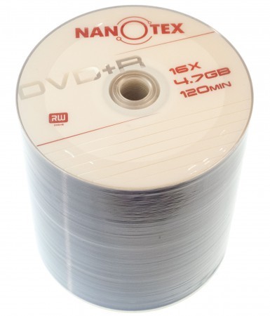Диск DVD+R 50 Nanotex, 4.7Gb, 16x, Bulk Box