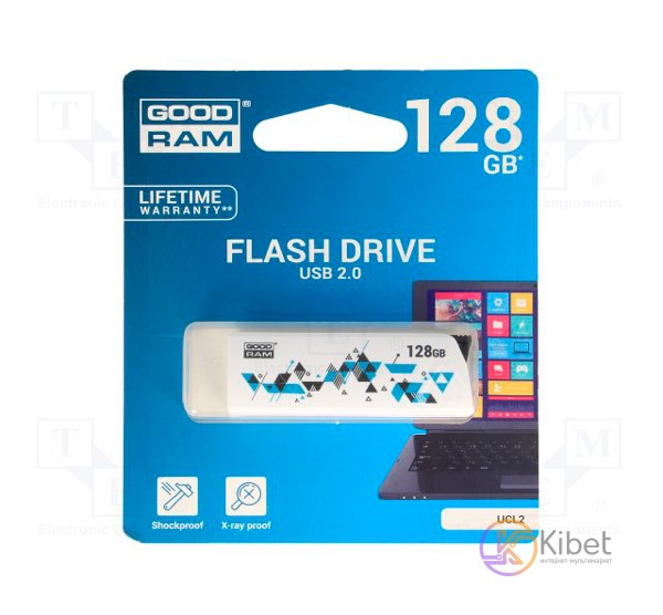 USB Флеш накопитель 128Gb Goodram Click White UCL2-1280W0R11