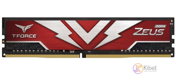 Модуль памяти 16Gb DDR4, 3200 MHz, Team T-Force Zeus, Red, 20-22-22-46, 1.2V (TT