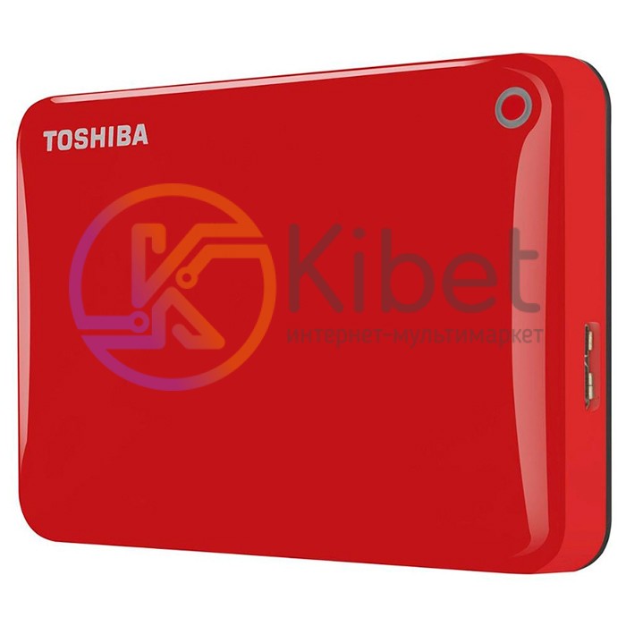 Внешний жесткий диск 500Gb Toshiba Canvio Connect II, Red, 2.5', USB 3.0 (HDTC80