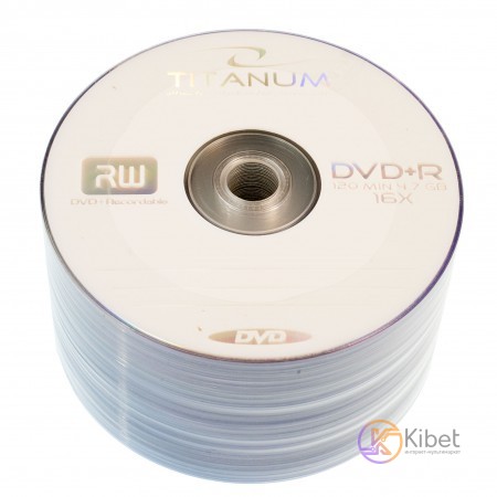 Диск DVD+R 50 Titanum, 4.7Gb, 16x, Bulk Box