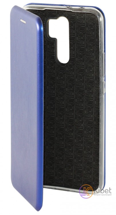 Чехол-книжка для смартфона Xiaomi Redmi 9, Premium Leather Case Blue