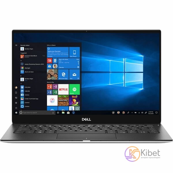 Ноутбук 13' Dell XPS 13 9380 (X3716S3NIW-83S) Silver 13.3' Multi-touch, глянцевы