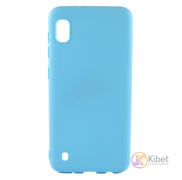 Накладка силиконовая для смартфона Samsung A10 (A105), Soft case matte, Blue