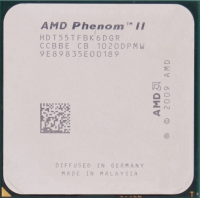 Процессор AMD (AM3) Phenom II X6 1055T, Tray, 6x2.8 GHz (Turbo Boost 3.3 GHz), L