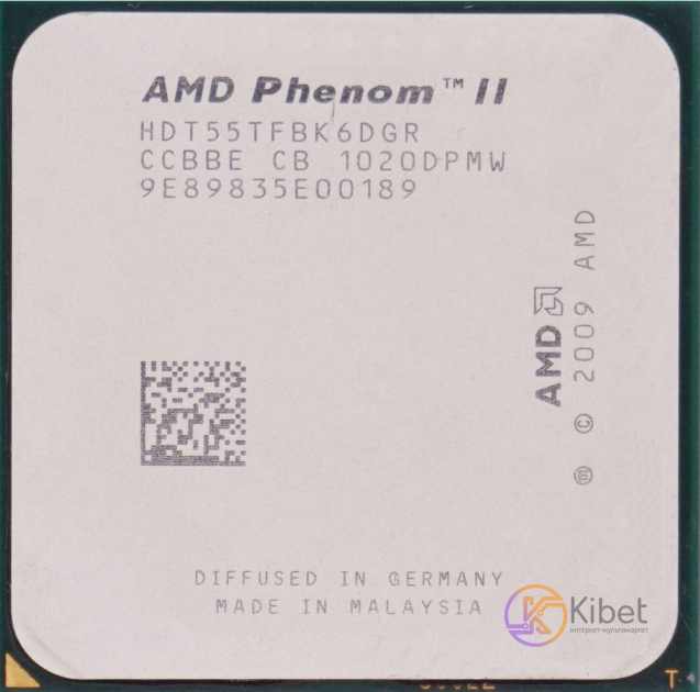 Процессор AMD (AM3) Phenom II X6 1055T, Tray, 6x2.8 GHz (Turbo Boost 3.3 GHz), L
