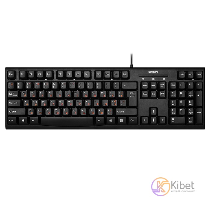 Клавиатура Sven KB-S300 PS 2 Black