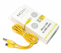 Кабель USB - microUSB, Nomi, Yellow, 1 м DCD