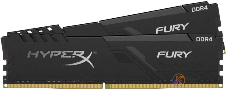 Модуль памяти 16Gb x 2 (32Gb Kit) DDR4, 3733 MHz, Kingston HyperX Fury, Black, 1