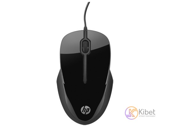 Мышь HP X1500, Black, USB, оптическая, 1000 dpi, 3 кнопки, 1.2 м (H4K66AA)