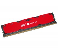 Модуль памяти 4Gb DDR4, 2400 MHz, Goodram Iridium, Red, 15-15-15, 1.2V, с радиат