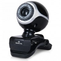 Web камера REAL-EL FC-100 Black, 1.3 Mpx, 640x480, USB 2.0, встроенный микрофон