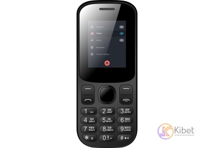 Мобильный телефон Nomi i185 Black, 2 Sim, 1.77' (128x160) TFT, microSD (max 32Gb