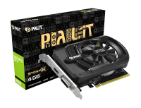 Видеокарта GeForce GTX 1650, Palit, StormX, 4Gb DDR5, 128-bit, DVI HDMI, 1665 80