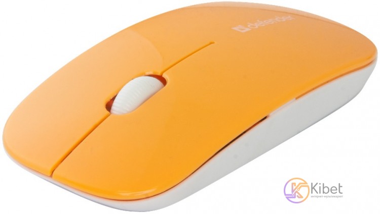 Мышь Defender NetSprinter MM-545 White Orange, Optical, Wireless, 1000 dpi