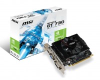 Видеокарта GeForce GT730, MSI, 2Gb DDR3, 128-bit, VGA DVI HDMI, 700 1800MHz (N73