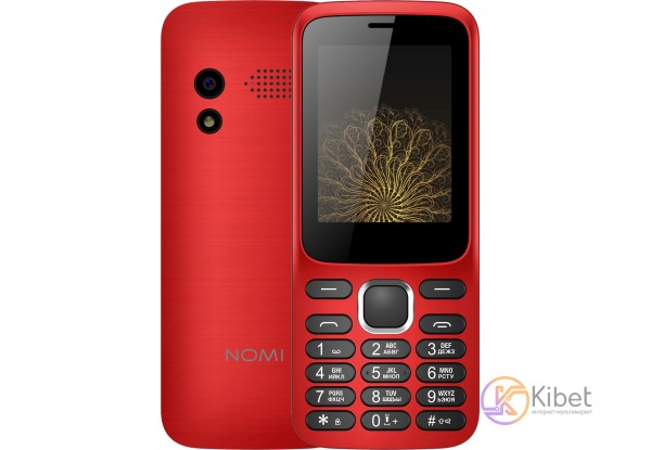 Мобильный телефон Nomi i248 Red, 2 Sim, 2.4' (320x240) TFT, Spreadtrum MT6060A,
