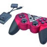 Геймпад Gembird JPD-ST04W Black Red, Wireless, вибрация, совместим с PC PS2 PS3