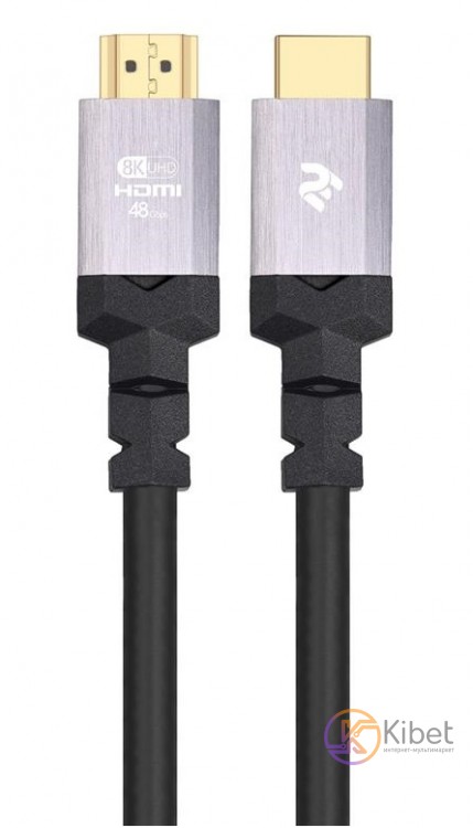 Кабель HDMI - HDMI, 3 м, Black, V2.1, 2E, 4K 120Hz или 8K 60Hz, 48Gbps, позолоче