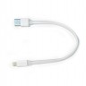 Кабель USB - Lightning 0.25 м ColorWay White, Shrink (CW-CBUM-LM25W)