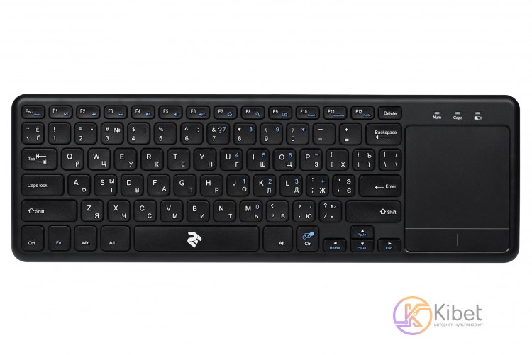 Клавиатура беспроводная 2E KT100, Black, со встроенным тачпадом, поддержка Andro