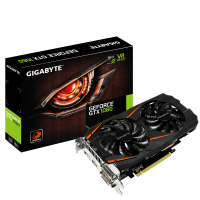 Видеокарта GeForce GTX1060, Gigabyte, 6Gb DDR5, 192-bit, 2xDVI HDMI DP, 1746 800