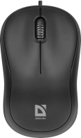 Мышь Defender Patch MS-759, Black, USB, оптическая, 1000 dpi, 3 кнопки, 1.2 м (5