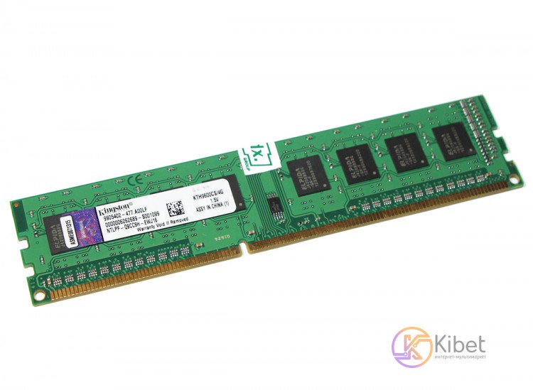 Модуль памяти 4Gb DDR3, 1600 MHz (PC3-12800), Kingston, 11-11-11-28, 1.5V (KTH96