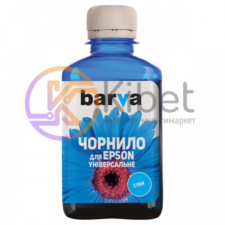 Чернила Barva Epson Universal №1, Cyan, 180 мл (EU1-452)