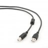 Кабель USB - USB BM 4.5 м Cablexpert Black, профессиональная серия (CCP-USB2-AMB