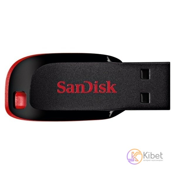 USB Флеш накопитель 64Gb SanDisk Cruzer Blade, Black Red (SDCZ50-064G-B35)