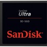 Твердотельный накопитель 250Gb, SanDisk Ultra 3D, SATA3, 2.5', 3D TLC, 550 525 M