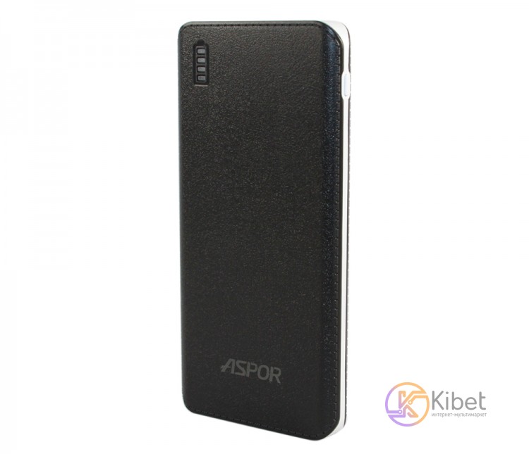 Универсальная мобильная батарея 6000 mAh, Aspor A353 (2.1A, 2USB) Black