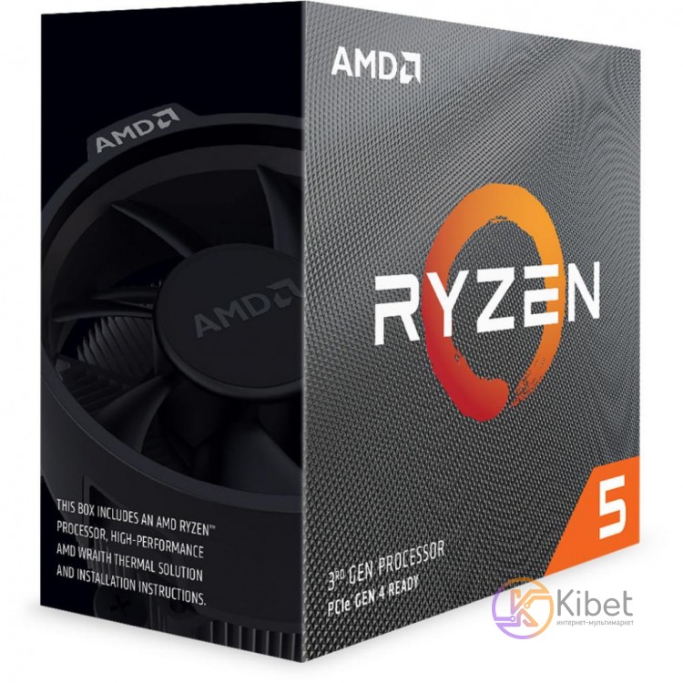 Процессор AMD (AM4) Ryzen 5 3600X, Box, 6x3,8 GHz (Turbo Boost 4,4 GHz), L3 32Mb