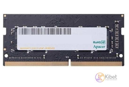 Модуль памяти SO-DIMM, DDR4, 16Gb, 2400 MHz, Apacer, 1.2V, CL17 (ES.16G2T.GFM)