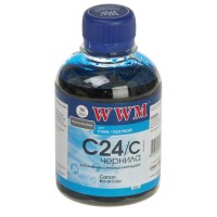 Чернила WWM Canon BCI-24, Cyan, 200 г (C24 C)