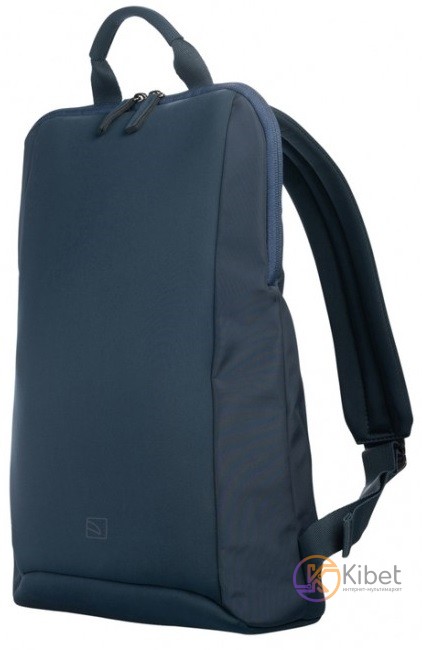 Рюкзак для ноутбука 13' Tucano Flat, Dark Blue, нейлон неопрен, 27 х 38 х 10 см