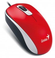 Мышь Genius DX-110, Red, USB, оптическая, 1000 dpi, 3 кнопки, 1.5 м