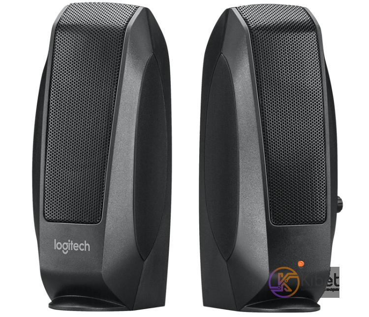 Колонки 2.0 Logitech S120, Black, 2.2 Вт, 3.5 мм, разъем для наушников (980-0000