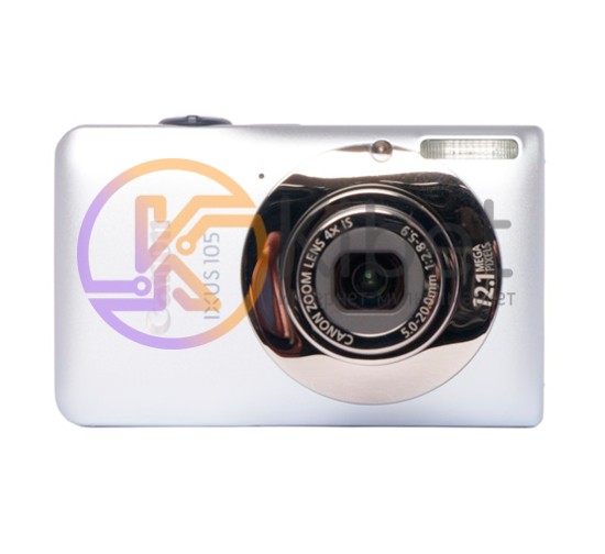 Фотоаппарат Canon PowerShot IXUS 105 IS (SD1300 IS USA) Silver, 1 2.3' CMOS, 12