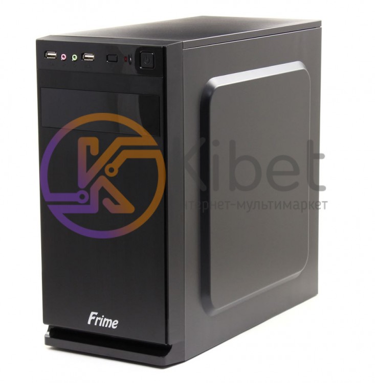Корпус Frime FC-002B Black, 400W, 80mm, Micro ATX, 3.5mm х 2, USB2.0 x 2, 5.25'